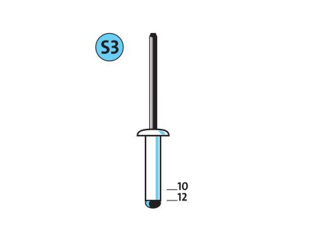 Nity stalowe S3/12 NOVUS [20 szt.]
