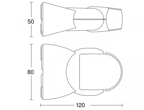 Czujnik ruchu i zmierzchu Steinel IS-1 czarny 500W IP54 120 stopni maks.10 m 230V /  tworzywo sztuczne - 4