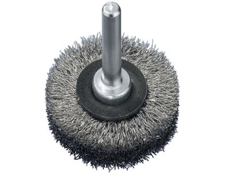 Szczotka tarczowa 75x10 mm ABRABORO - drut falisty, trzpień