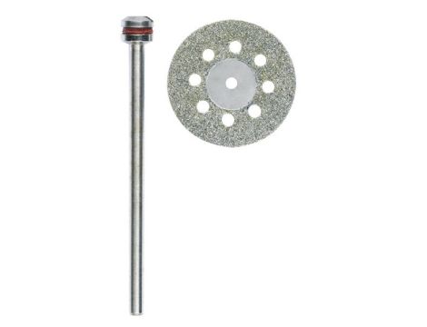 Tarcza tnąca 20 mm Proxxon diamentowa perforowana + trzpień