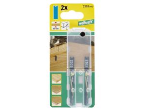 2 brzeszczoty Wolfcraft - uchwyt U, 20 mm, dokładne cięcie po krzywych - image 2