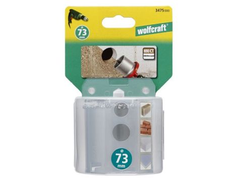 Wkład otwornicy 73 mm Wolfcraft - z nasypem z węglików spiekanych - 2