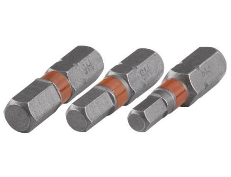 Bit 6-kąt wew. 4 + 5 + 6 Wolfcraft - 25 mm [3 szt.]