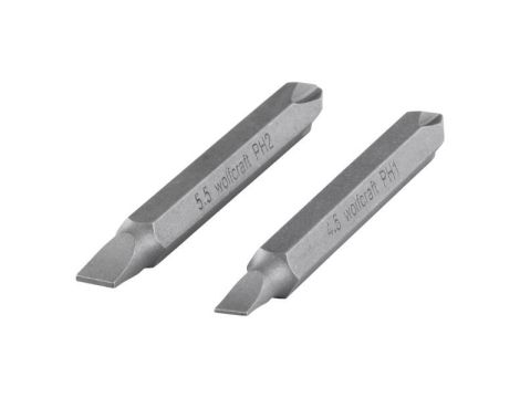 Bit podwójny PH/płaski Wolfcraft [2 szt.]