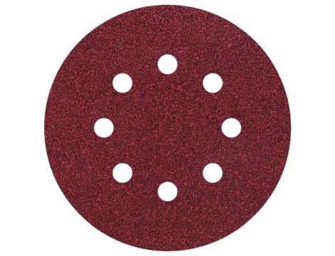 Papier szlifierski 125 mm Wolfcraft - gr. 80/120/240, perforowany, na rzep [25 szt.]