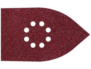 Papier szlifierski 107x175 mm Wolfcraft - gr. 80/120, 240, perforowany, na rzep [10 szt.]