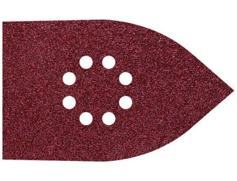 Papier szlifierski 107x175 mm Wolfcraft - gr. 80/120, 240, perforowany, na rzep [10 szt.]