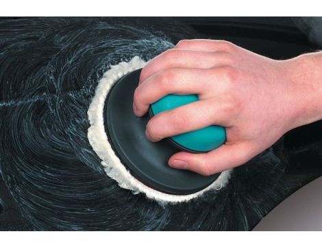 Powłoka polerska 125 mm Wolfcraft - wełna jagnięca, na rzep - 2