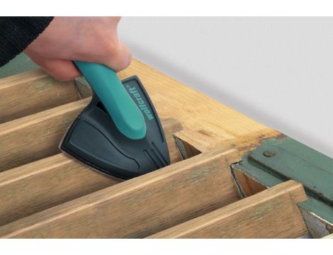 Papier szlifierski 95 mm Wolfcraft - gr. 80/120, na rzep [5 szt.] - 2