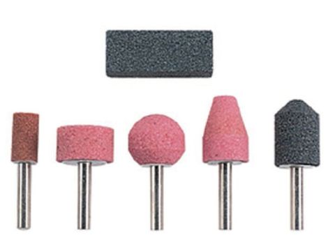 Zestaw 5 kamieni szlifierskich Wolfcraft z trzpieniem 6 mm