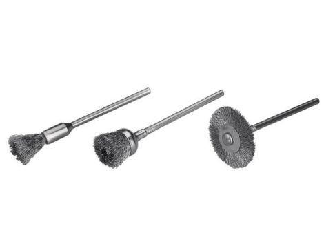 Zestaw 3 mini szczotek Wolfcraft