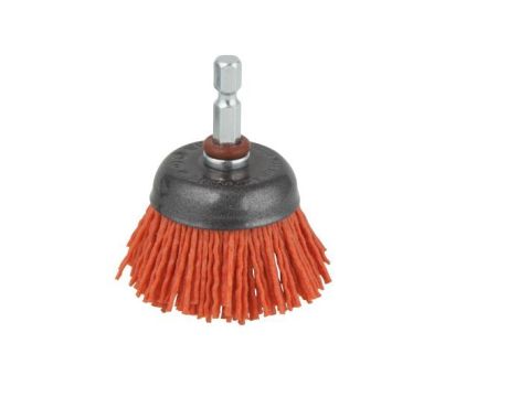 Szczotka doczołowa 50 mm Wolfcraft - pokryta nylonem / zgrubna