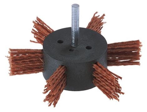 Szczotka wachlarzowa 100 mm Wolfcraft - pokryta nylonem / zgrubna