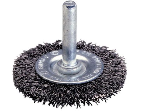 Szczotka tarczowa 75 mm/6 mm Wolfcraft - drut inox