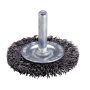 Szczotka tarczowa 75 mm/6 mm Wolfcraft - drut inox - 2