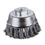 Szczotka doczołowa 65 mm/M14 Wolfcraft - drut splatany - 2