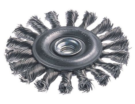 Szczotka tarczowa 100 mm/M14 Wolfcraft - drut splatany