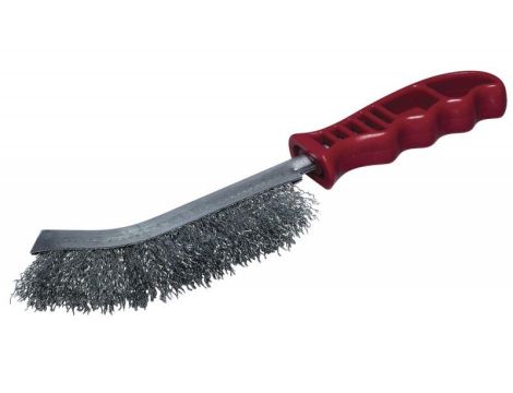 Szczotka ręczna 1-rzędowa 265 mm Wolfcraft - drut inox