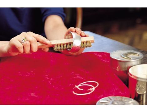 Szczotka ręczna 4-rzedowa 220 mm Wolfcraft - drut mosiężny - 3