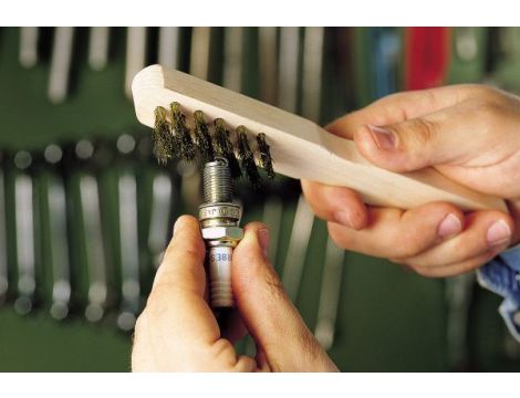 Szczotka ręczna 3-rzędowa 200 mm Wolfcraft - drut mosiężny - 2