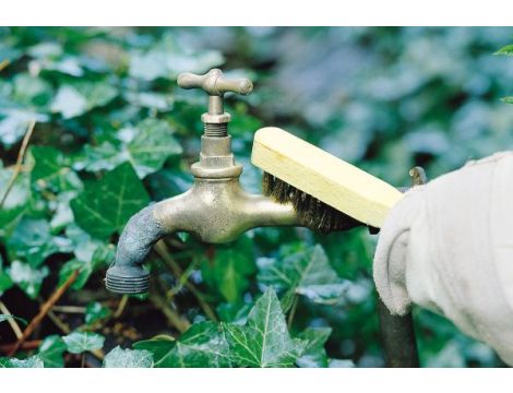 Szczotka ręczna 3-rzędowa 200 mm Wolfcraft - drut mosiężny - 3