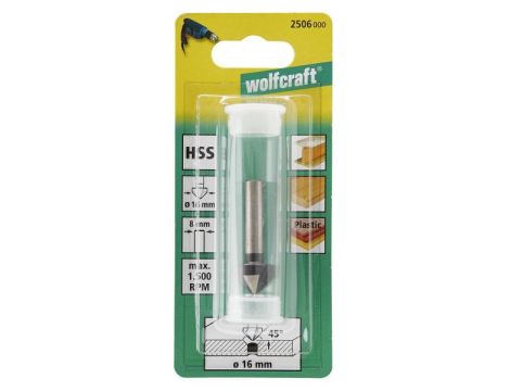 Pogłębiacz 16 mm Wolfcraft - HSS - 2
