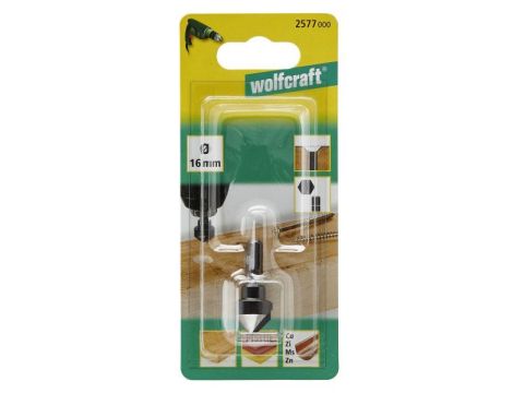 Pogłębiacz 16 mm Wolfcraft - WS, trzpień 6-kąt - 2