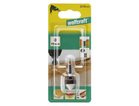 Pogłębiacz 19 mm Wolfcraft - WS, trzpień 6-kąt - 2