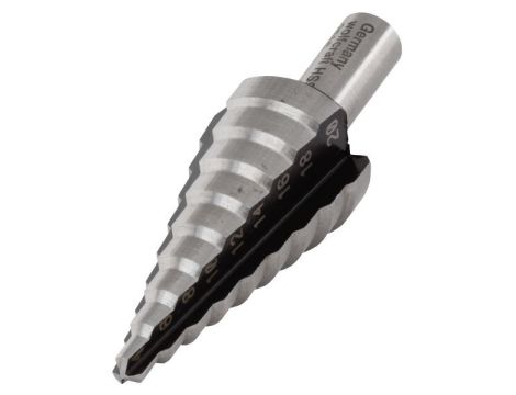Wiertło stopniowane HSS 4-20 mm Wolfcraft, trzpień 8 mm