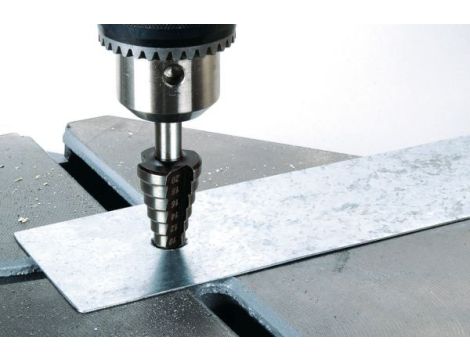 Wiertło stopniowane HSS 4-20 mm Wolfcraft, trzpień 8 mm - 3