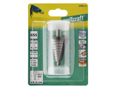 Wiertło stopniowane HSS 8-35 mm Wolfcraft - 2