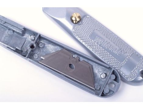 Nóż z ostrzem trapezowym, metalowy, Wolfcraft - 3