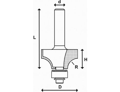 Frez promieniowy 28,6/15,9/r 7,9 ABRABORO - TCT