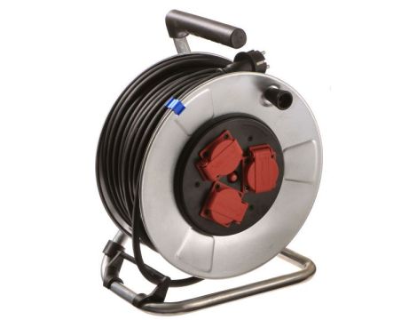 Przedłużacz bębnowy 50 m AS-SCHWABE 3G1,5 guma, metalowy