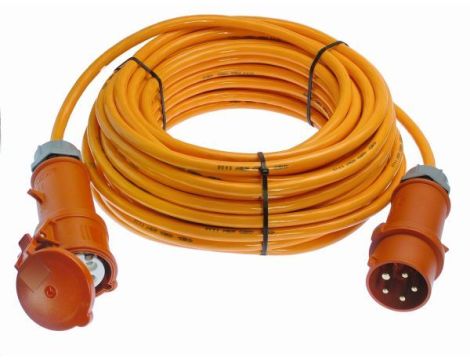 Przedłużacz siłowy 25 m AS-SCHWABE 5G2,5 poliuretan 32 A, przełącznik