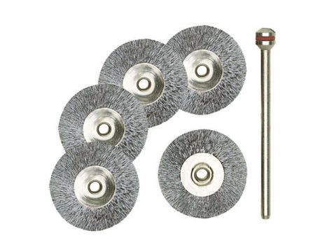 Szczotki druciane Proxxon 22 mm dyski Inox [5 cz.]