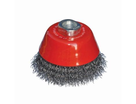 Szczotka doczołowa 80 mm/M14 ABRABORO - drut karbowany 0,3 mm