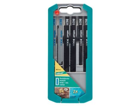 Zestaw brzeszczotów Wolfcraft - uchwyt U [6 szt.]