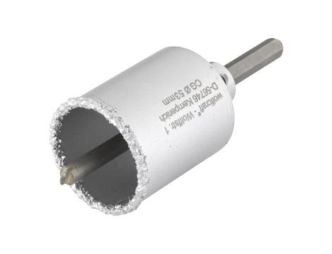 Otwornica 53 mm Wolfcraft - z nasypem z węglików spiekanych, kompletna