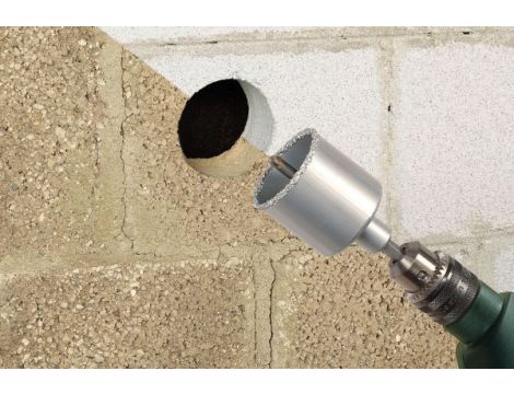 Otwornica 53 mm Wolfcraft - z nasypem z węglików spiekanych, kompletna - 2