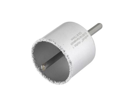 Otwornica 73 mm Wolfcraft - z nasypem z węglików spiekanych, kompletna