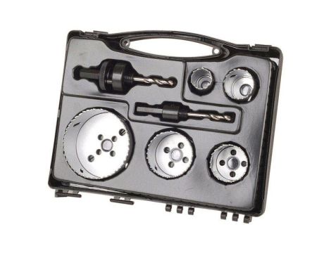 Zestaw otwornic BiM 25 - 83 mm Wolfcraft - do inastalacji sanitarnych