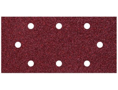 Papier szlifierski 93x190 mm Wolfcraft - gr. 60/120/240, perforowany, na rzep [10 szt.]