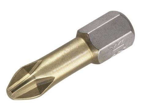 Bit krzyżowy PH 2 Wolfcraft - 25 mm/ TIN [2 szt.]