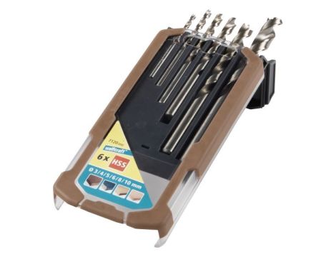Zestaw wierteł do drewna 3 - 10 mm Wolfcraft - professional [6 szt.]