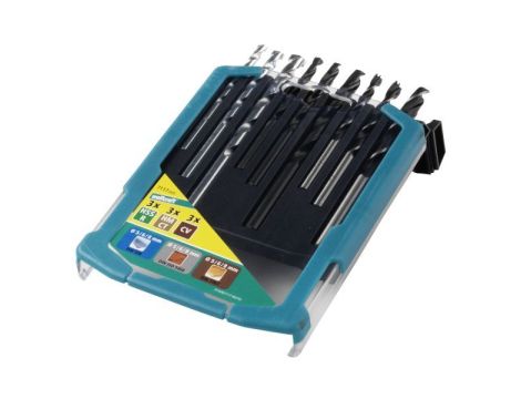 Zestaw wierteł mieszanych: metal drewno, kamień 5 - 8 mm Wolfcraft