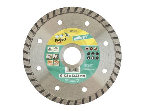 Tarcza diamentowa do płytek 125 x 22/7  Wolfcraft Project Turbo