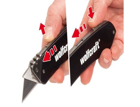 Nóż z ostrzem trapezowym, rekreacyjny, Wolfcraft - 2