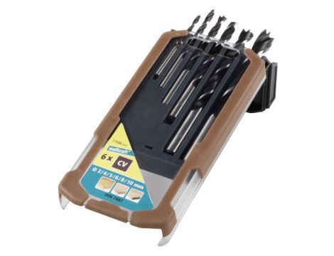 Zestaw wierteł do drewna 3 - 10 mm Wolfcraft [6 szt.]