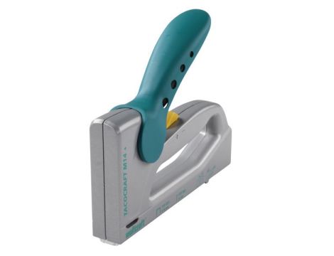 Zszywacz ręczny Wolfcraft Tacocraft M 14+, do zszywek i gwoździ, aluminiowy